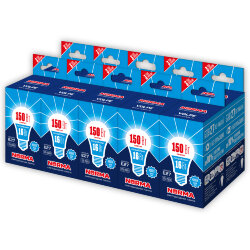 LED-A60-16W-NW-E27-FR-NR Набор из 10штук Лампа светодиодная, Форма A, матовая, Серия Norma, Белый свет 4000K, Картон