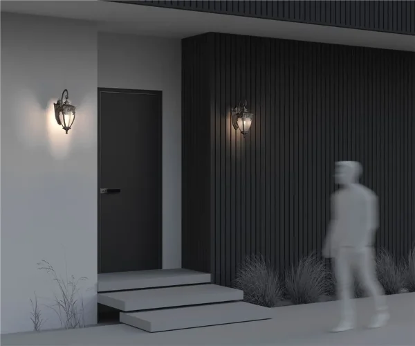 Настенный светильник (бра) Fleur E27х1 60Вт IP 44 (Черный с Золотом) - фото 7