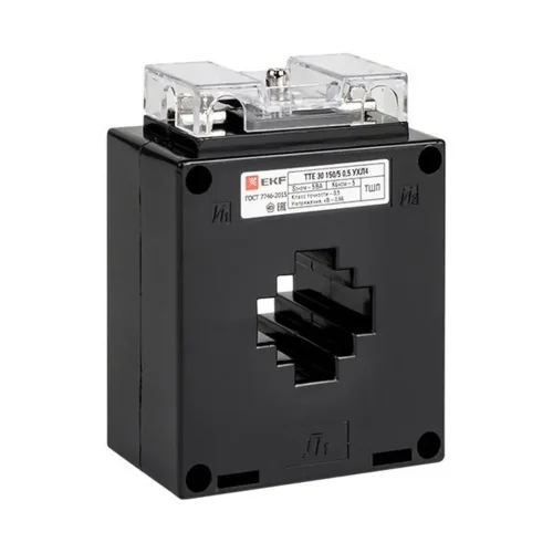 Трансформатор тока ТТЕ 30 100/5А кл. точн. 0.5 5В.А EKF tte-30-100/tc-30-100 - фото