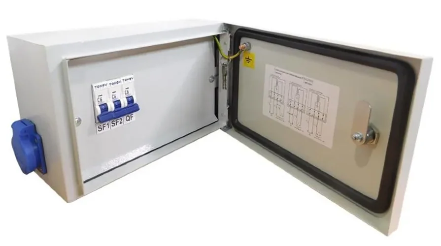 Ящик с понижающим трансформатором ЯТП 0.25 230/24 (3 авт. выкл.) IP54 TOKOV ELECTRIC TKE-TT13-24-250-54 - фото