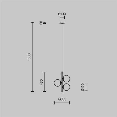 Подвесной светильник Nostalgia E14х3 40Вт (Черный и Золото) - фото