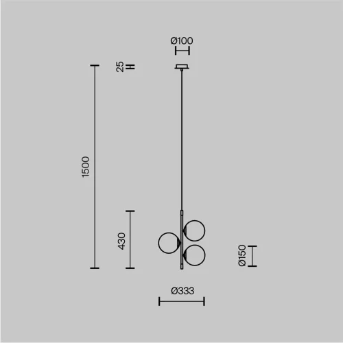Подвесной светильник Nostalgia E14х3 40Вт (Черный и Золото) - фото 13
