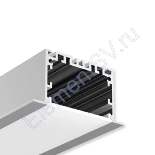 Алюминиевый профиль врезной CX-A045-R 270 (2500x65/50x35мм с рассеивателем) - фото.