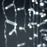 Гирлянда Занавес с Колпачком 1 x 6 м Белый 220В, 600 LED, Провод Прозрачный ПВХ, IP65. Фото 5.