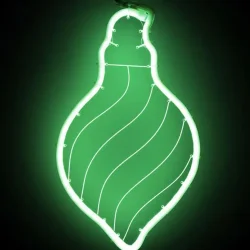 Светодиодная Фигура Шар 24 x 42 см Зеленая, Гибкий Неон и Акрилайт, IP54