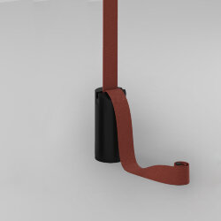 Утяжелитель для отвесного монтажа трека-ремня Belty, серия Base, D60*H130мм, IP20, черный, алюминий, Denkirs TR5516-BK