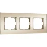 Рамка из стекла на 3 поста Senso шампань soft-touch W0033111 - фото 4