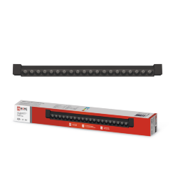 Светильник трековый линейный светодиодный поворотный LTR-02R-TL 4040B 40Вт 4000К 605мм 24 градуса черный серии TOP-LINE IN HOME