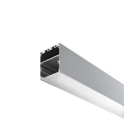 Алюминиевый профиль накладной-подвесной 50x50 (Серебро, 2 м), ALM-5050-S-2M (Серебро) ALM-5050-S-2M