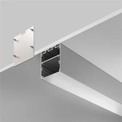 Алюминиевый профиль накладной-подвесной 50x50 (Серебро, 2 м), ALM-5050-S-2M (Серебро) ALM-5050-S-2M