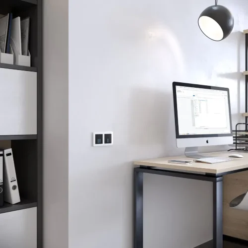 Рамка из акрила на 2 поста Acrylic белый W0022701 - фото 3