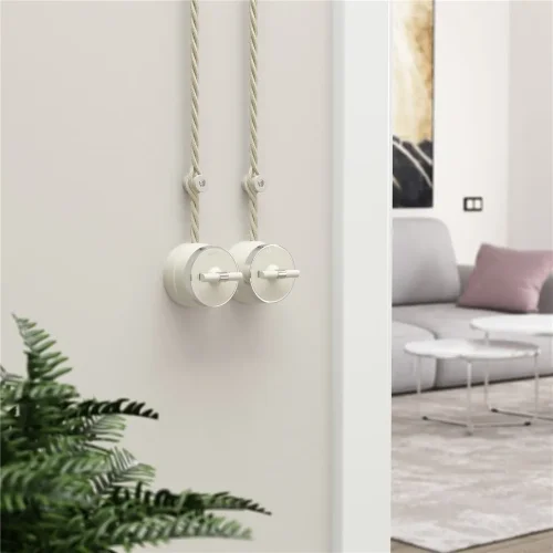 Переключатель/выключатель одноклавишный Vintage слоновая кость матовый/хром W5812055 - фото 5