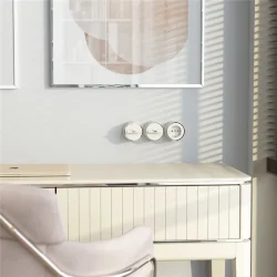 Переключатель/выключатель одноклавишный Vintage слоновая кость матовый/хром W5812055