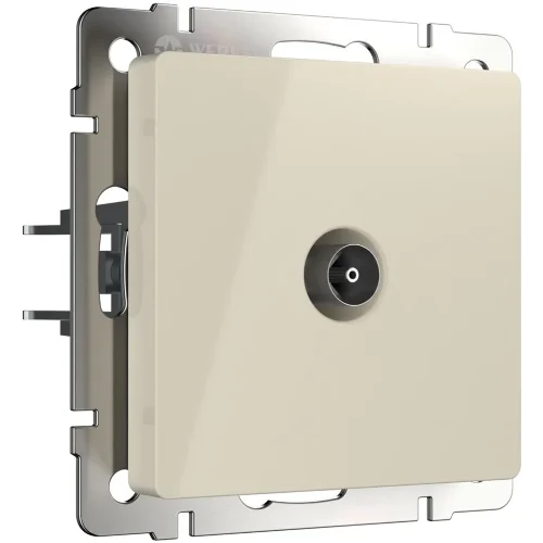 ТВ розетка проходная (слоновая кость) W1184003 - фото