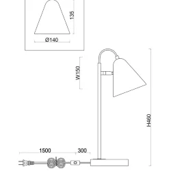 Настольный светильник Freya FR8001TL-01WG (Белый с Золотом)