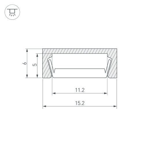 Профиль MIC-2000 ANOD (Arlight, Алюминий) - фото 12