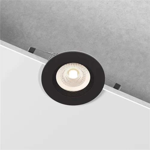 Светильник встраиваемый City GU10 черный IP44 25060/01 - фото