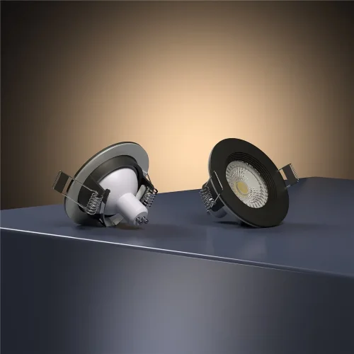 Светильник встраиваемый City GU10 черный IP44 25060/01 - фото 3