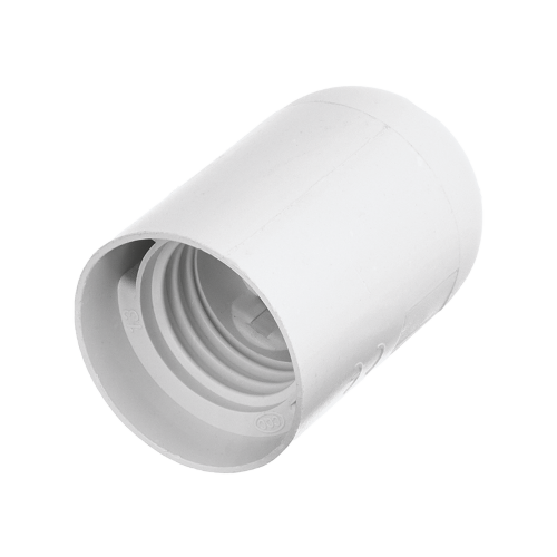 Патрон WOLTA WLH-005  E27,  пластиковый, белый - фото 1.