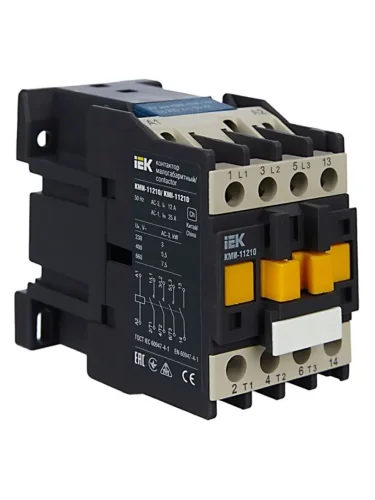 Контактор КМИ-11210 12А 230В/АС3 1НО KARAT IEK KKM11-012-230-10 - фото 2