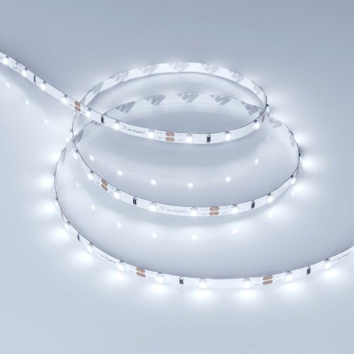 Светодиодная лента RT-A60-5mm 12V Cool 8K (4.8 W/m, IP20, 2835, 5m) (Arlight, узкая) - фото 5