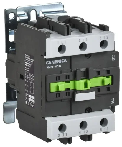 Контактор КМИе-49512 95А 400В/АС3 1НО 1НЗ GENERICA KKME41-095-400-11 - фото