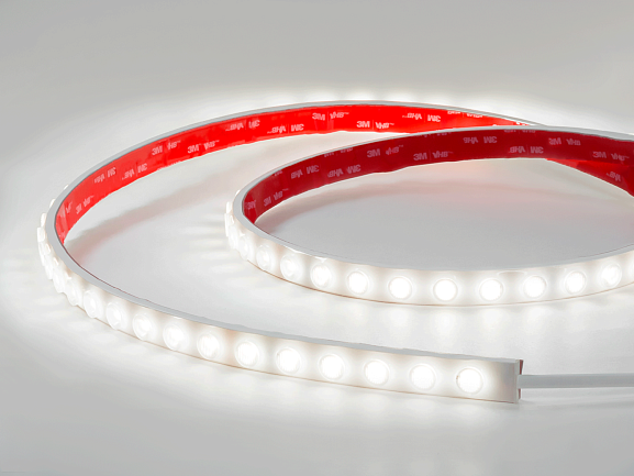 Светодиодная лента Wallwasher  2835, 48 LED/м, 18 Вт/м, 24В , IP67, Цвет: Нейтральный белый, SWG-248-24-NW20/45-67. Фото 2