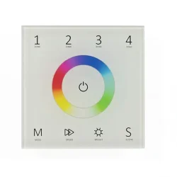 Сенсорная панель T13 White IC73 (220V, RGB, 4 zone, DMX512, RF 2.4GHz)
