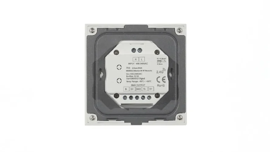 Сенсорная панель T13 White IC73 (220V, RGB, 4 zone, DMX512, RF 2.4GHz) - фото II