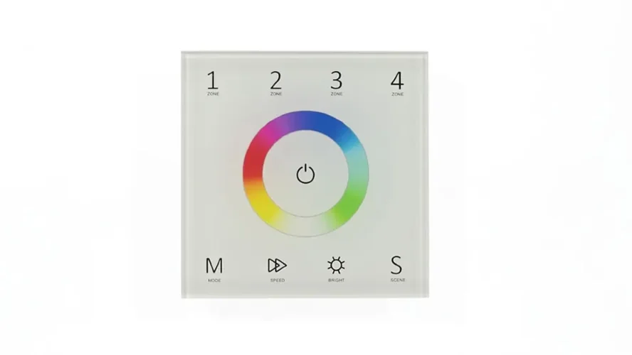 Сенсорная панель T13 White IC73 (220V, RGB, 4 zone, DMX512, RF 2.4GHz) - фото I