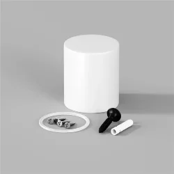 Торцевая металлическая заглушка Nemo D25 белый (Белый)