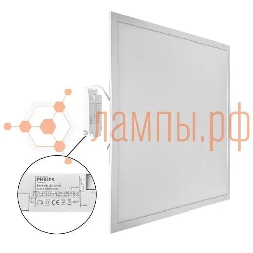 Светодиодная ультратонкая панель с равномерной засветкой 40Вт 4000K 4000Лм 595x595x10мм | RC091V G4 LED40S/840 PSU | - PHILIPS. Фото 2