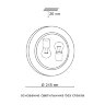 Настенно-потолочный светильник «СОНЕКС» 161/K, серия: GRECA (накладной). Фото 2.