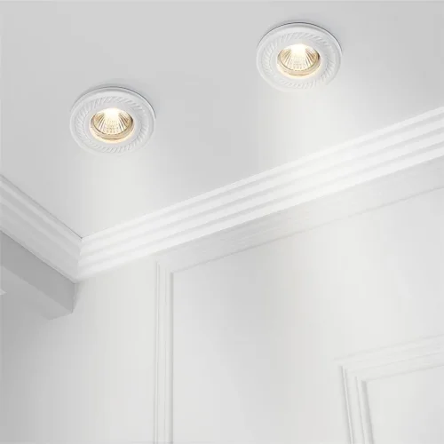 Встраиваемый светильник Gyps Classic GU10х1 35Вт (Белый) - фото 3