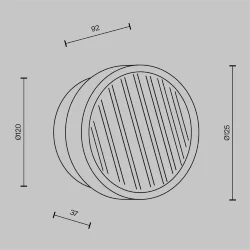 Настенный светильник (бра) Olo 2700-4000К 6Вт (Латунь)