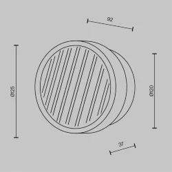Настенный светильник (бра) Olo 2700-4000К 6Вт (Латунь)