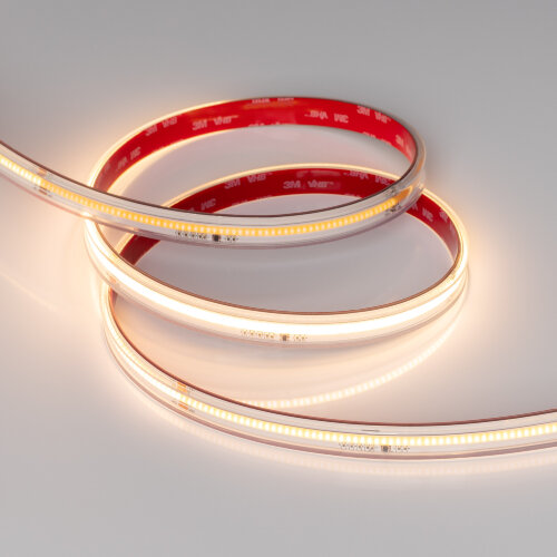 Светодиодная лента герметичная SPI-COB-PS-X378-14mm 24V Warm2700-PX63-BPT (7 W/m, IP67, 5m) (Arlight, бегущий огонь) - фото 3