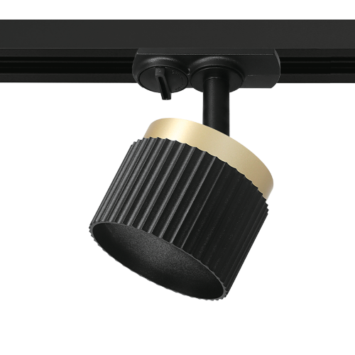 Трековый светильник WOLTA WTL-GX53/19BG под лампу GX53 Черный / Золотой MUSE - фото 1.
