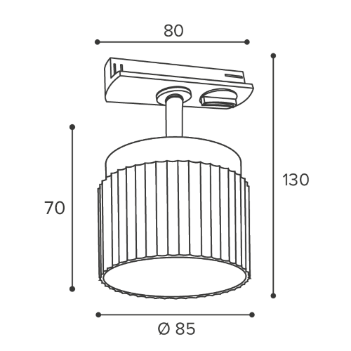 Трековый светильник WOLTA WTL-GX53/19BG под лампу GX53 Черный / Золотой MUSE - фото 2.