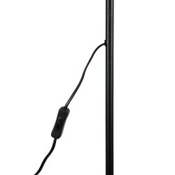UML-T701 E27 BLACK Торшер напольный под лампу Е27, 60W, с регулировкой наклона, Механический выключатель, Черный