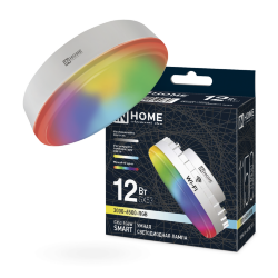 Лампа светодиодная LED-GX53-RGBW-SMART 12Вт 230В Wi-Fi GX53 RGB-3000-6500К 1150Лм IN HOME