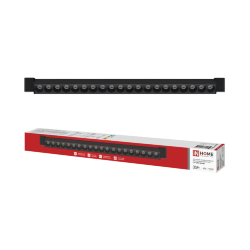 Светильник трековый линейный светодиодный поворотный LTP-LENS 3540BL 35Вт 4000К 60гр 598мм черный IN HOME