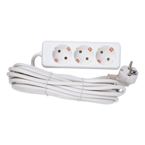 S-GCD3-7 Удлинитель Uniel серии Стандарт, с-з, 3 гн., шнур 7 м - фото 1