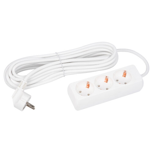 S-GCD3-7 Удлинитель Uniel серии Стандарт, с-з, 3 гн., шнур 7 м - фото 3