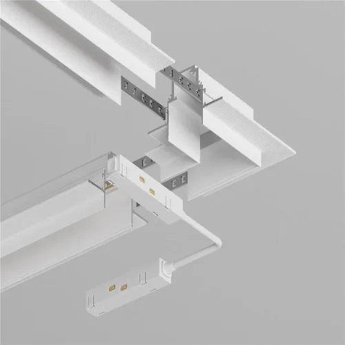 Коннектор угловой Gravity встраиваемый белый (Белый) - фото 4