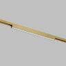 DK5751-SB Светильник для трека SHINE LINEAR со светодиодом, L301*W19*H27, 48V DC, 12W, RA?90, 3000K, IP20, сатинированная латунь, алюминий. Фото 2