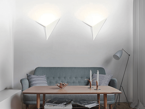 Светильник настенный GW TRIK белый, 3000K, GW-9103-3-WH-WW. Фото 2