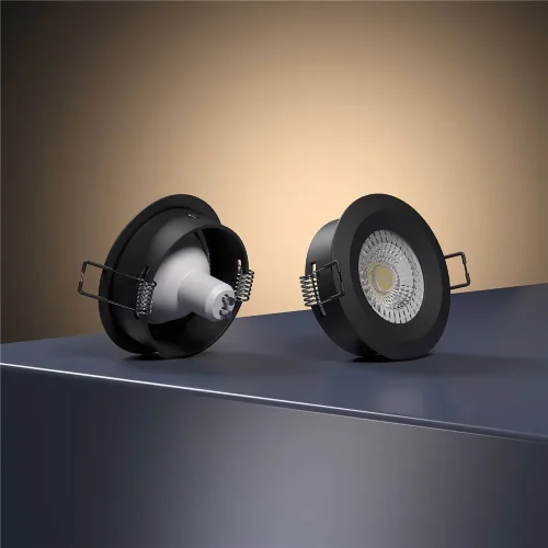 Встраиваемый точечный светильник 110 MR16 черный - фото 5