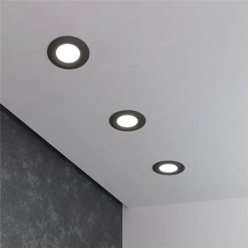 Встраиваемый точечный светильник 110 MR16 черный - фото 6