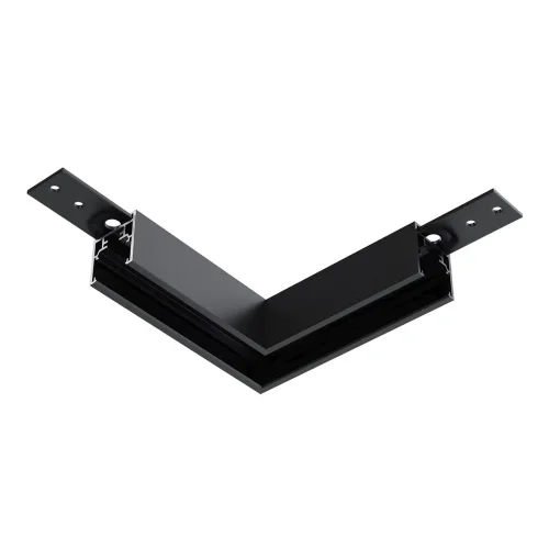 Коннектор угловой Exility накладной низкопрофильный (Черный) - фото